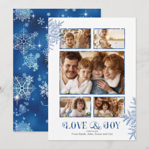 Prettiest Snowflakes Photo Template Blue ID846