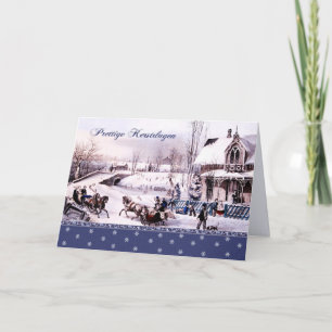 Prettige Kerstdagen. Christmas Card in Dutch