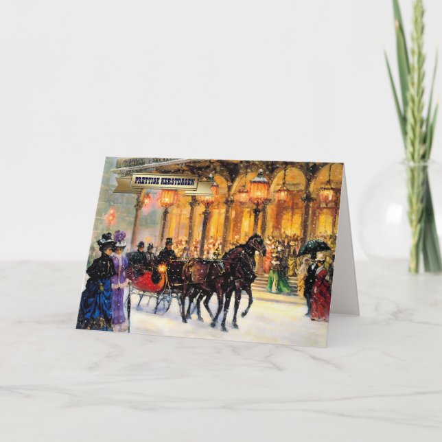 Prettige Kerstdagen. Christmas Cards in Dutch (Front)