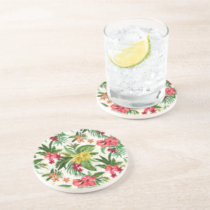 Prettily Exotic Flowers Coaster