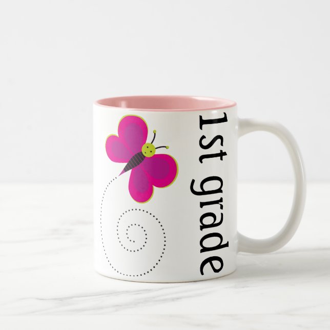 Pretty 1st Grade Teacher Mug (Right)