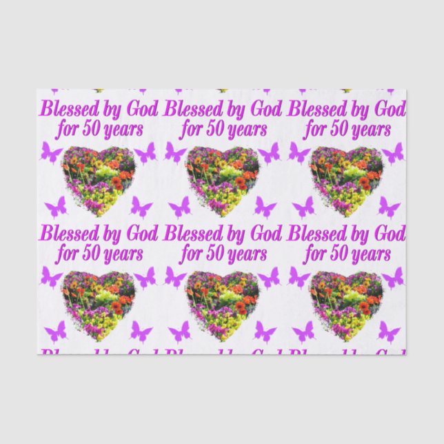 PRETTY 5TH FLORAL TISSUE PAPER (Front)