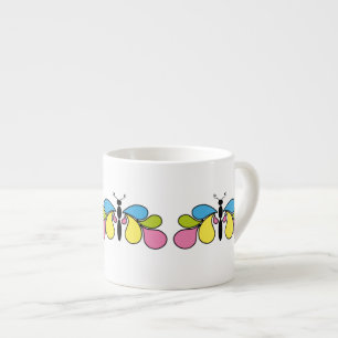 Pretty Abstract Butterfly Espresso Cup