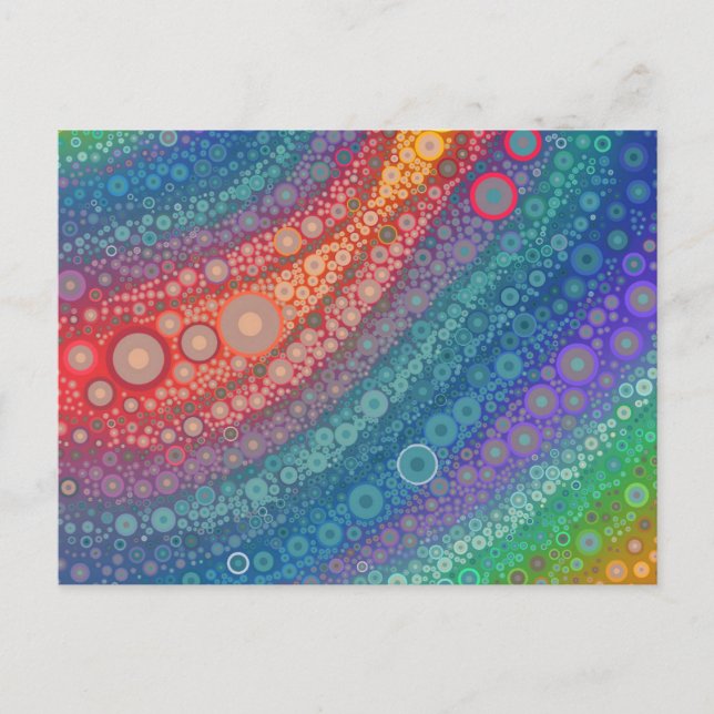 Pretty Abstract Circles Postcard (Front)