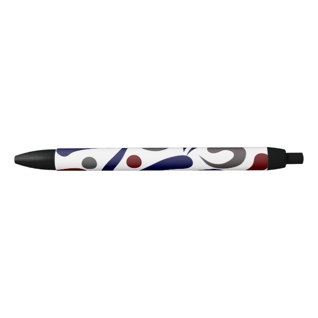 Pretty abstract pattern black ink pen (Front)