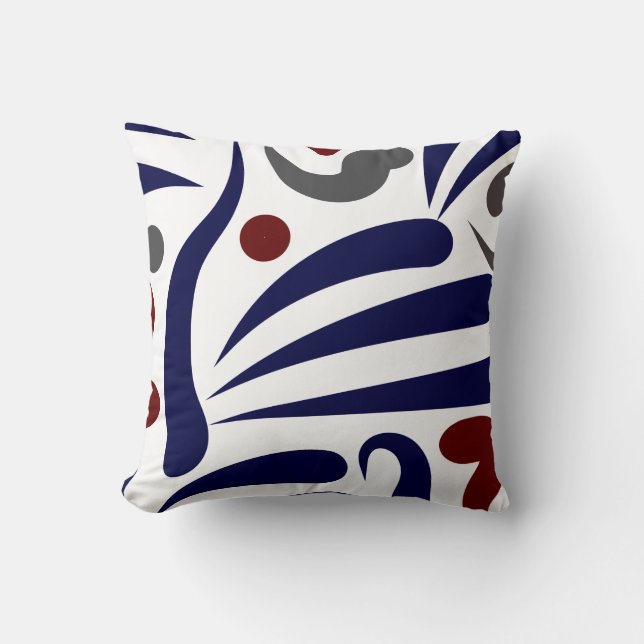 Pretty abstract pattern cushion (Front)