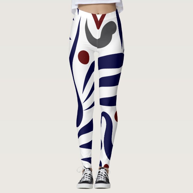 Pretty abstract pattern leggings (Front)