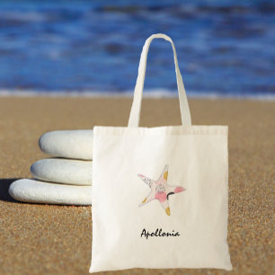 Pretty Abstract Pattern Ocean Starfish Tote Bag