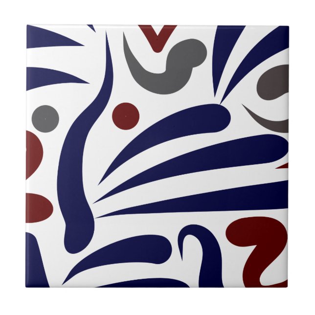Pretty abstract pattern tile (Front)