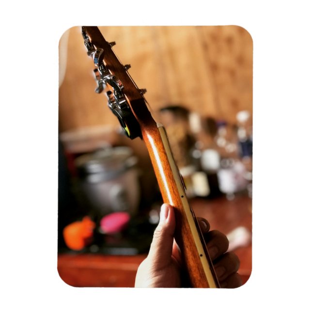 Pretty Acoustic Guitar Magnet (Vertical)