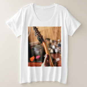 Pretty Acoustic Guitar Plus Size T-Shirt