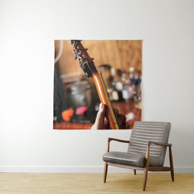 Pretty Acoustic Guitar Tapestry (In Situ)