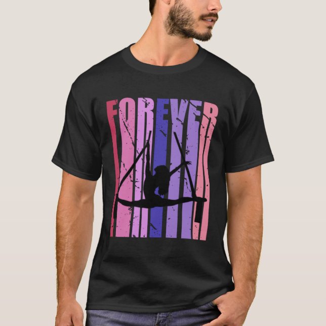 Pretty Aerialist Kids Forever Air Yoga Bday Air Yo T-Shirt (Front)