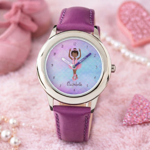 Pretty African American Ballerina Wrist Watch