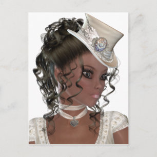 Pretty African American Woman Postcard