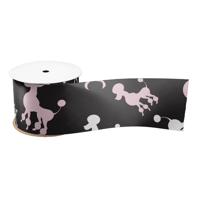 Pretty Amazing Poodles Satin Ribbon (Spool)