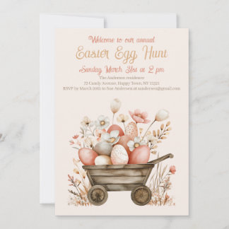 Pretty and Elegant Easter Egg Hunt Invitation