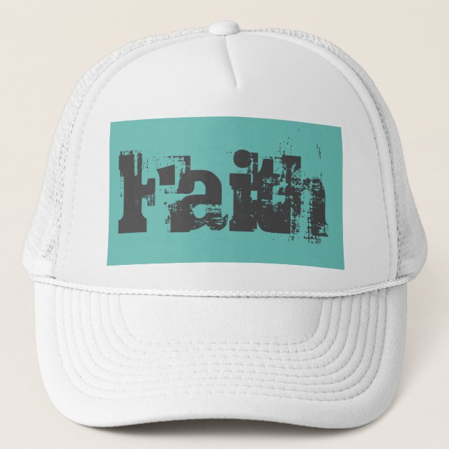 pretty and fun FAITH lettering | Trucker Hat (Front)