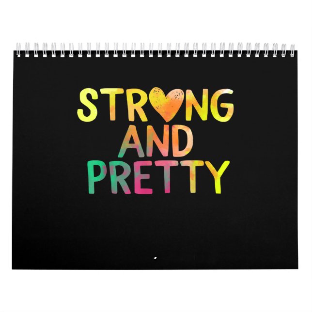 Pretty And Strong Woman Gym Workout Fitness Calendar (Cover)