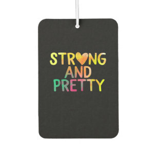 Pretty And Strong Woman Gym Workout Fitness Car Air Freshener