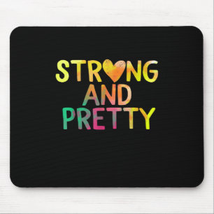 Pretty And Strong Woman Gym Workout Fitness Mouse Pad
