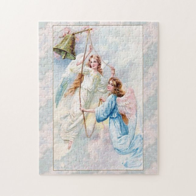 Pretty Angels With Bell  Jigsaw Puzzle (Vertical)