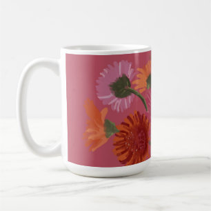 Pretty Art GerberaFlower Modern Illustration Coffee Mug
