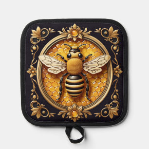 Pretty Art Nouveau Honeybee Pot Holder