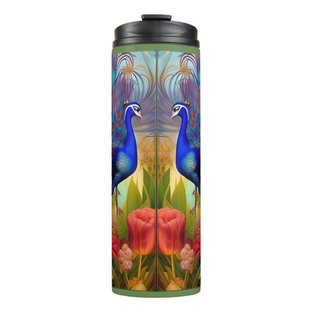 Pretty as A Peacock  Thermal Tumbler (Front)