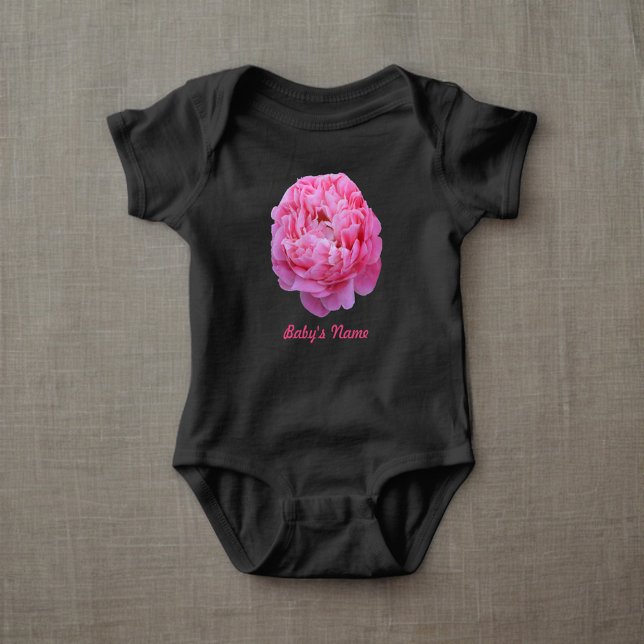 Pretty As a Pink Peony Baby Bodysuit (Creator Uploaded)