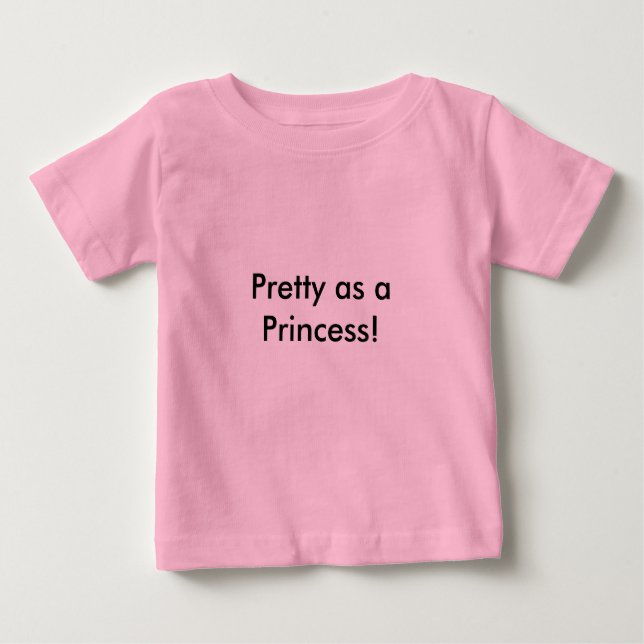 Pretty as a Princess Baby Tutu Body Suit T-Shirt (Front)