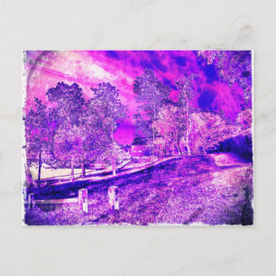 Pretty As A Purple Picture. Postcard