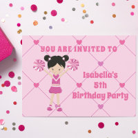 Pretty Asian Cheerleader Custom Birthday Party