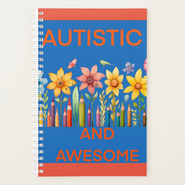 Pretty Autistic And Awesome Planner (Front)