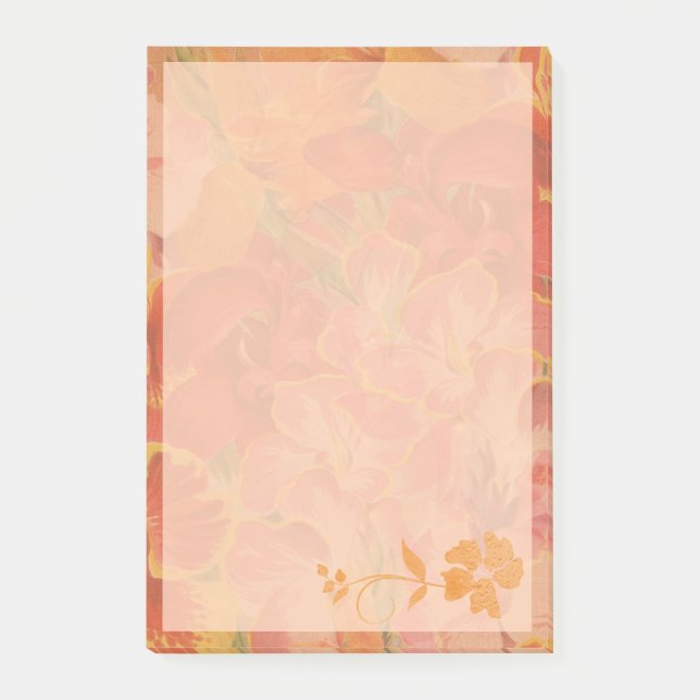 Pretty Autumn Floral  Post-it Notes (Front)