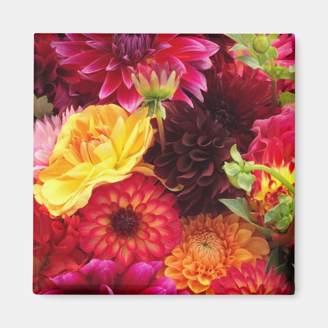 Pretty Autumn Flower Arrangement Magnet (Front)