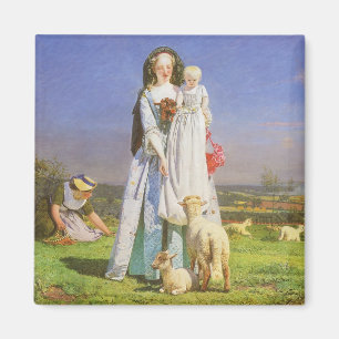 Pretty Baa Lambs by Ford Madox Brown Magnet