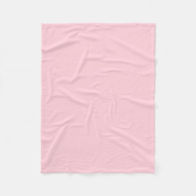 Pretty Baby Pink Pastel Colour Fleece Blanket (Front)