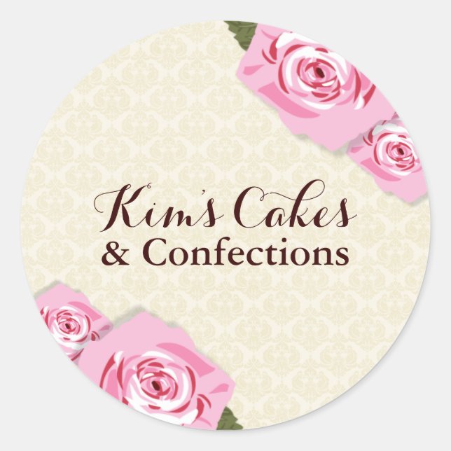 Pretty Bakery Roses Stickers (Front)