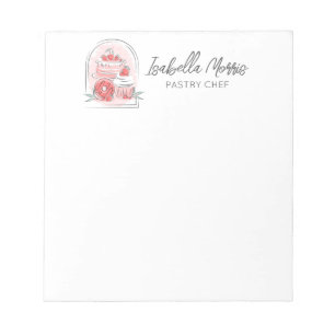 Pretty Baking Pastry Personalised  Notepad