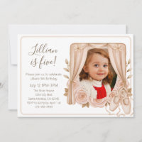 Pretty Ballerina Dancer Girls Fifth Birthday Photo