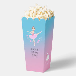 Pretty Ballerina Girl Birthday Party Favour Box