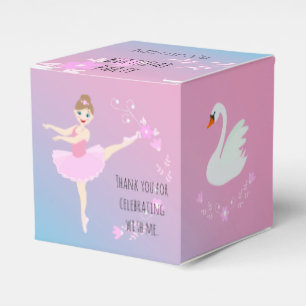 Pretty Ballerina girl Birthday Party Favour Box