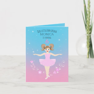 Pretty Ballerina girl Birthday Party Invitation