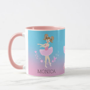 Pretty Ballerina girl Birthday Party Mug