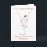Pretty Ballerina Granddaughter Happy 16th Birthday Card<br><div class="desc">Pretty Ballerina Granddaughter Happy 16th Birthday Card</div>