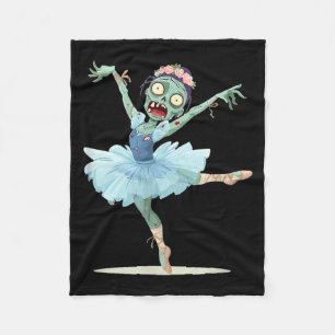 Pretty Ballerina Zombie Costume Fleece Blanket