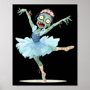 Pretty Ballerina Zombie Costume Poster