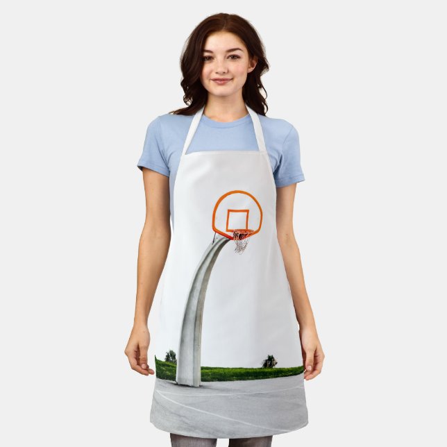 Pretty Basketball Artwork Apron (Worn)