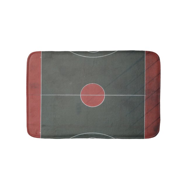Pretty Basketball Artwork Bath Mat (Front)